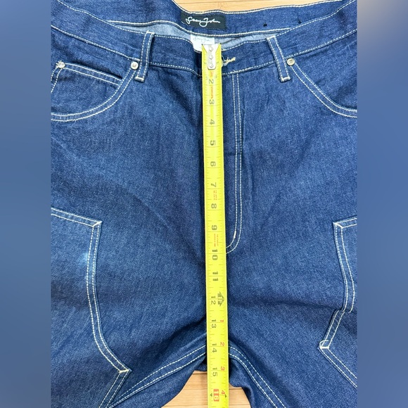Vintage Y2K SEAN JOHN Long Baggy Carpenter Denim Shorts, Men's Waist Size 36 - Picture 6 of 13